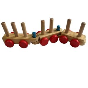Melissa and Doug Wooden Stacking Train (Missing Blocks)